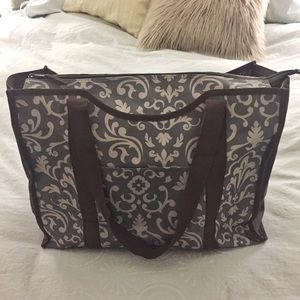 Floral Canvas Travel Bag
